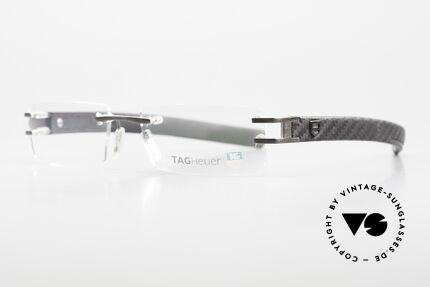 Tag Heuer L-Type 0112 Randlose Brille Lederbügel, FarbCode 013: mit Ruthenium beschichtetes Metall, Passend für Herren