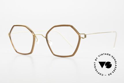 Lindberg Rui Air Titan Rim Eckige Titanbrille Unisex, markant veredelte Air Titanium Version mit Azetat-Rand, Passend für Herren und Damen