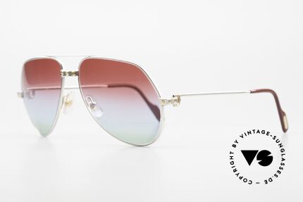 Cartier Vendome Santos - M Palladium Edition Polarlicht, Santos-Dekor (3 Schrauben) in MEDIUM Gr. 59-14, 135, Passend für Herren und Damen