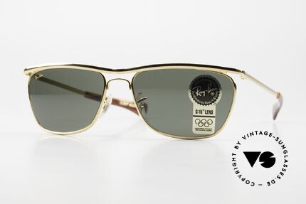 Ray Ban Olympian II Deluxe Rare 1980er Sonnenbrille, Deluxe Modell aus der berühmten Olympian Serie, Passend für Herren
