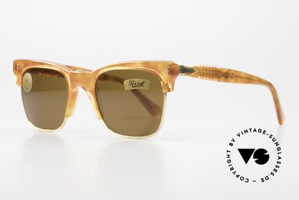 Persol Cellor Ratti 18kt Vergoldeter Rahmen, die Bügelapplikationen sind 18kt vergoldet!, Passend für Herren