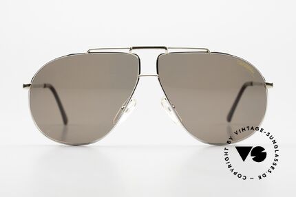 Carrera 5312 1980er Sonnenbrille Bicolor, alte 80er Jahre Carrera Sonnenbrille in Pilotenform, Passend für Herren
