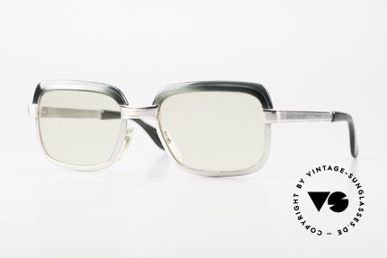 Metzler ABF Weissgolddoublé 1/10 12k, antike Metzler Brille aus den 70er Jahren, Gold-Filled!, Passend für Herren