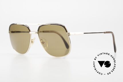 Rodenstock Bastian 70er Golddoublé Sonnenbrille, 1/20 des Metalls sind 10kt Gold (Wahnsinns-Qualität), Passend für Herren