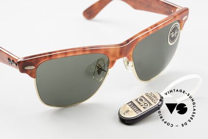 Ray Ban Wayfarer Max II Alte B&L USA Sonnenbrille, Wayfarer Max, 54mm, W1273, gold-havanna, G-15, Passend für Herren