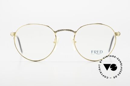 Fred Ouragan Luxus Panto Brille Herren, marines Design (charakteristisch Fred) in Top-Qualität, Passend für Herren