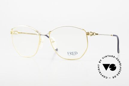 Fred Cythere - M Vintage Luxusbrille Damen Details