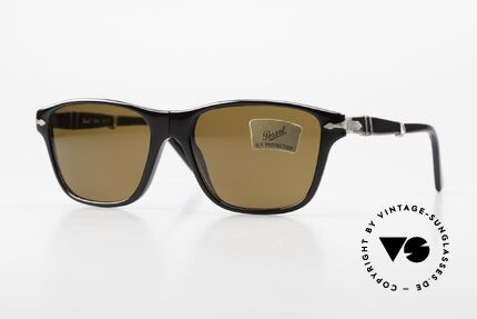 Persol PS893 Folding Unisex Brille Mit Mineralglas, praktische Faltsonnenbrille von Persol aus Italien, Passend für Herren und Damen