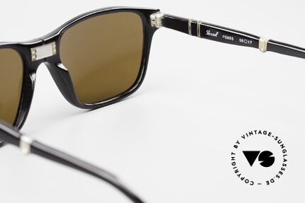 Persol PS893 Folding Unisex Brille Mit Mineralglas, zeitlos in Farbe & Form; Designerstück von ca. 1997, Passend für Herren und Damen