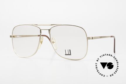 Dunhill 6038 Vergoldete 80er Herrenbrille Details