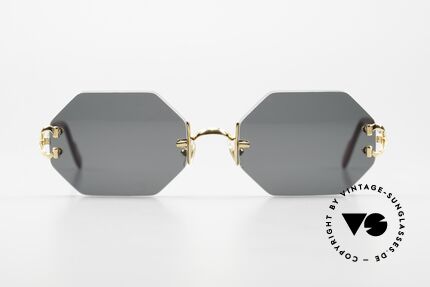 Cartier Rimless Octag Ein Customized Einzelstück, Modell aus der Rimless Serie mit 'OCTAG' Gläsern, Passend für Herren und Damen