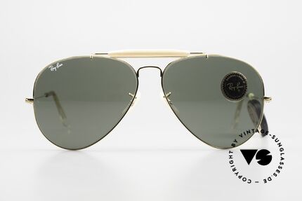 Ray Ban Outdoorsman II Sonnenbrillen Klassiker, die Pilotenbrille schlechthin in Größe 62/14 large, Passend für Herren