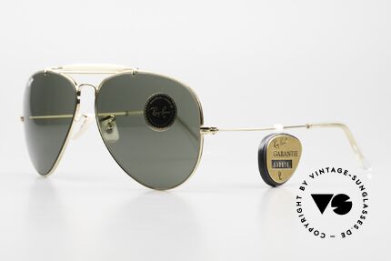 Ray Ban Outdoorsman II Sonnenbrillen Klassiker, produziert in den 70ern & 80ern v. Bausch&Lomb, Passend für Herren