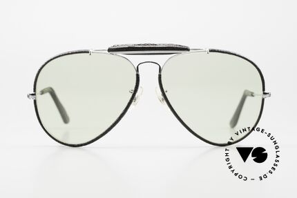 Ray Ban Outdoors II Leathers Lederbrille Mit Automatikglas, seltene & sehr begehrte Leder-Edition; made in U.S.A., Passend für Herren