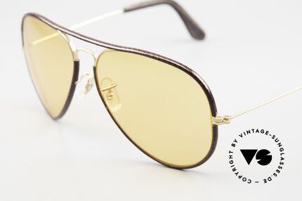 Ray Ban Large Metal II Leathers Changeable USA, mit orig. B&L Ambermatic Gläsern (selbstabdunkelnd), Passend für Herren