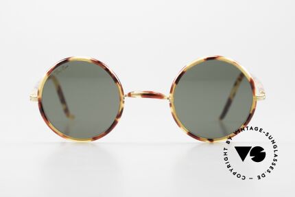 Ray Ban Cheyenne Style I Vintage John Lennon Stil, runde G-15 Qualitätsgläser mit Schildpatteinfassung, Passend für Herren und Damen