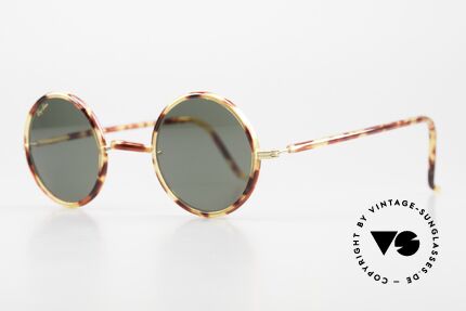 Ray Ban Cheyenne Style I Vintage John Lennon Stil, edler Rahmen mit Mineralgläser von Bausch & Lomb, Passend für Herren und Damen