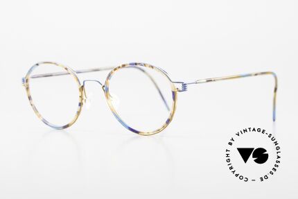Lindberg Panto Air Titan Rim Titan Brille mit Azetat Inlay, Gr. 44-17, U13 Rim Color, MB20 Multi-Blue Azetat Color, Passend für Herren und Damen Lindberg Panto Air Titan Rim Titan Brille mit Azetat Inlay, Gr. 44-17, U13 Rim Color, MB20 Multi-Blue Azetat Color, Passend für Herren und Damen