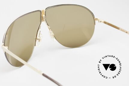 Porsche 5628 Faltbare Designerbrille 80er, mit neuen Sonnengläsern; inkl. dem alten Faltetui, Passend für Herren