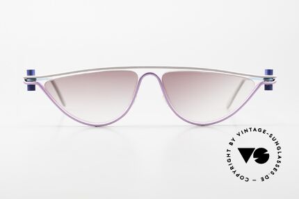 ProDesign No6 90er Vintage Filmsonnenbrille, vintage Aluminium Fassung im Gail Spence Design, Passend für Damen