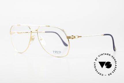 Fred America Cup - L Segler Brille In Large Size, einmalige Designersonnenbrille aus den 80er Jahren, Passend für Herren