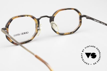 Giorgio Armani 143 Achteckige 80er Brille, das Modell (Gr. 46/25) kann beliebig verglast werden, Passend für Herren und Damen