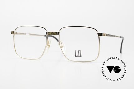 Dunhill 6057 Eckige Herrenbrille von 1988 Details