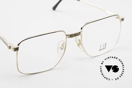 Dunhill 6057 Eckige Herrenbrille von 1988, ungetragen NOS; wie all unsere vintage Dunhills, Passend für Herren
