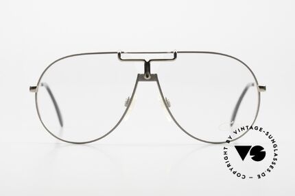Cazal 731 80er Jahre Titan Fassung, 14 Gramm leichtes Titangestell im Targa-Design, Passend für Herren