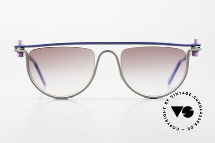 ProDesign No4 Filmsonnenbrille Von 1995, vintage Aluminium Fassung im Gail Spence Design, Passend für Herren und Damen