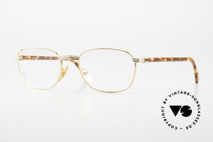 Cartier Aube - S 90er Brille Klassisch Eckig Details