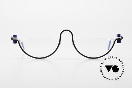 ProDesign No1 Berühmte Filmbrille Von 1990, vintage Aluminium Fassung im Gail Spence Design, Passend für Herren und Damen