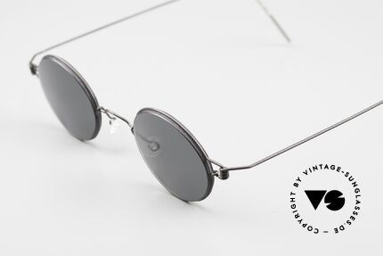Lindberg Corona Air Titan Rim Runde Titanium Brille Unisex, extrem stabile Fassung, flexibel & elastisch, und nur 3g, Passend für Herren und Damen