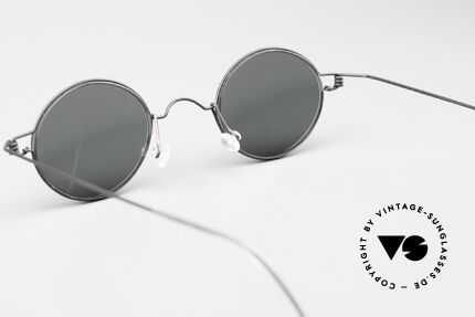 Lindberg Corona Air Titan Rim Runde Titanium Brille Unisex, Größe: small, Passend für Herren und Damen