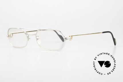 Cartier Must LC - M Customized Rhodiniert, die Front wurde rhodiniert; Bügel sind 22kt vergoldet, Passend für Herren und Damen