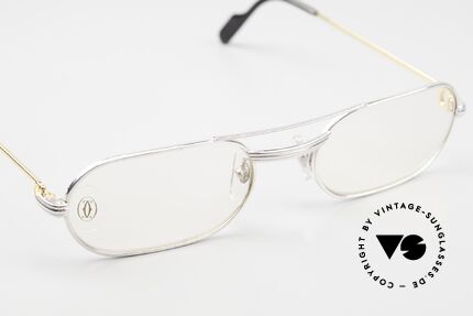 Cartier Must LC - M Customized Rhodiniert, medium Gr. 55-20, 140 mit verstecktem "C" Hauchzeichen, Passend für Herren und Damen