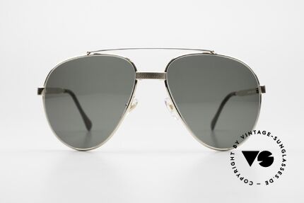 Dunhill 6023 Vergoldete Sonnenbrille 1983, VERGOLDETE Fassung mit silbernem Oberbalken, Passend für Herren