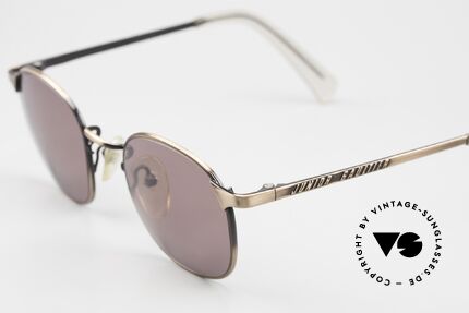 Jean Paul Gaultier 57-0172 90er Designer Sonnenbrille, sehr außergewöhnlicher Rahmen in "antik-bronze", Passend für Herren