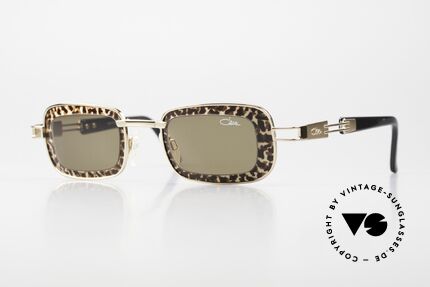 Cazal 913 Eckige Leoparden-Brille Details