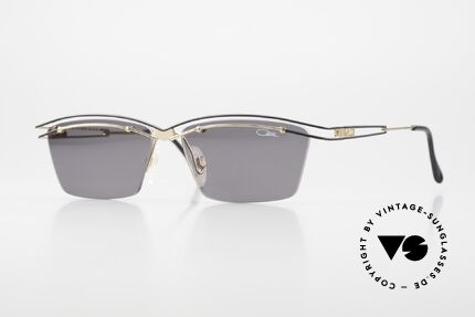 Cazal 992 Eckige Designer Sonnenbrille, markantes CAZAL Design aus den 1990er Jahren, Passend für Damen