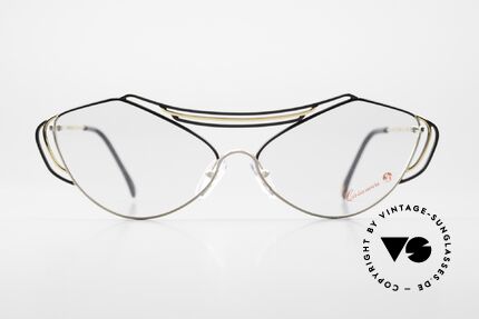Casanova LC9 80er Kunst Brillenfassung, tolles Zusammenspiel v. Farbe, Form & Funktionalität, Passend für Damen