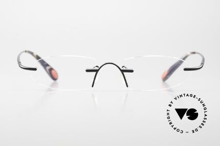 Bugatti 356 Odotype Randlose Designerbrille Rar, unverwechselbares Design der Odotype-Serie, Passend für Herren