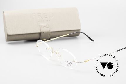 Fred F10 L01 Randlose Luxusbrille Bicolor, Größe: medium, Passend für Herren und Damen