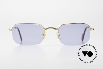 Cartier Broadway Halb Randlose Sonnenbrille, Herren-Modell aus der Cartier 'Semi Rimless' Serie, Passend für Herren