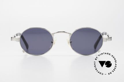 Jean Paul Gaultier 56-1173 Made in Japan Brille Von 1996, genial markant mit sehr speziellen Bügelscharnieren, Passend für Herren