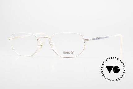 Matsuda 2866 90er Vintage Brille mit Patina, KEINE Retromode; ein ca. 25 Jahre altes Original, Passend für Herren und Damen