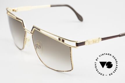 Cazal 957 80er West Germany Brille, Code 33 = braun gefleckt mit braunen Verlaufsgläsern, Passend für Herren und Damen