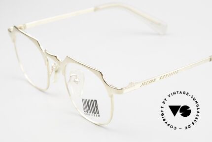 Jean Paul Gaultier 57-0171 Eckige Pantobrille Vergoldet, 22kt vergoldete Fassung (Luxus & Design-Kombi), Passend für Herren