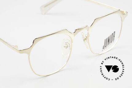 Jean Paul Gaultier 57-0171 Eckige Pantobrille Vergoldet, ungetragen (wie alle unsere alten Designerbrillen), Passend für Herren