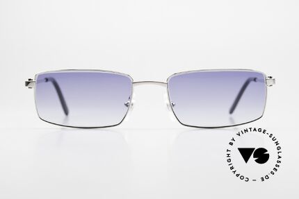 Cartier River Platin Luxus Brille Eckig, Herren-Brille aus der Cartier 'DÉCOR C' Collection, Passend für Herren